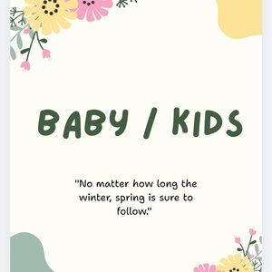 Baby / Kids Category 🌼